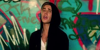 Justin Bieber Where Are You Now Music Video hoodie and graffiti