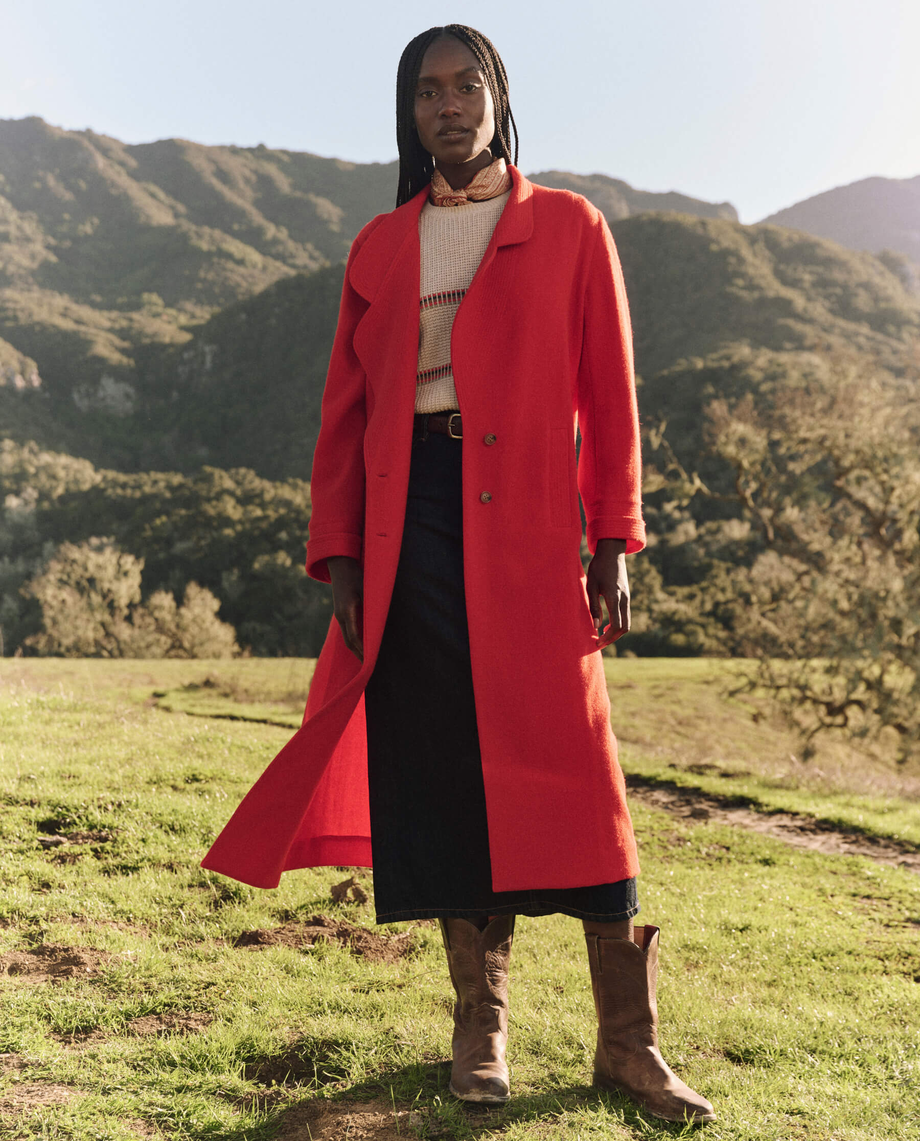 The Trapunto Trench Coat. -- Hot Red - Hot Red / 0 / J391891