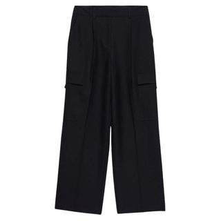 Mint Velvet Navy Tailored Cargo Trousers