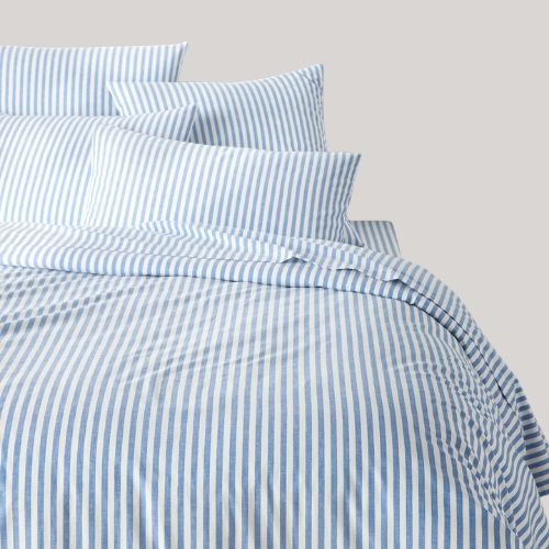La Redoute , Soizic Blue Cotton Duvet Cover