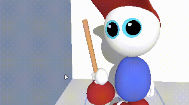 Holding a plunger 