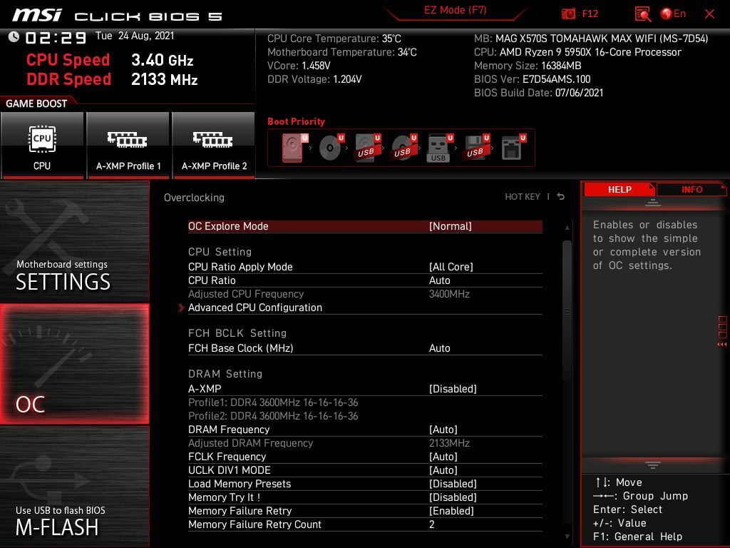 MSI MAG X570S Tomahawk Max WIFI