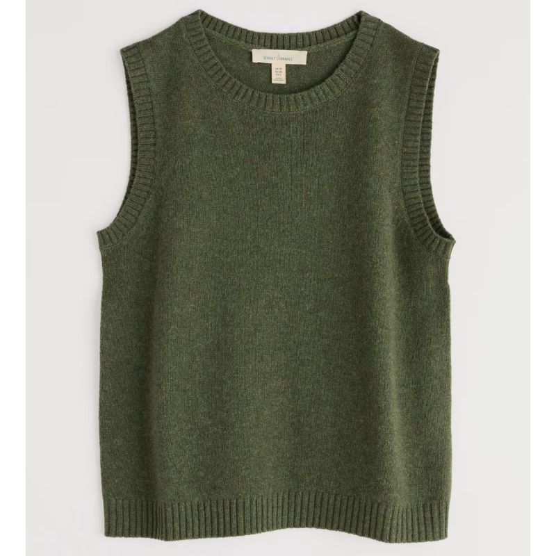 Seasalt Cornwall, Merino Wool Rich Crew Neck Knitted Vest