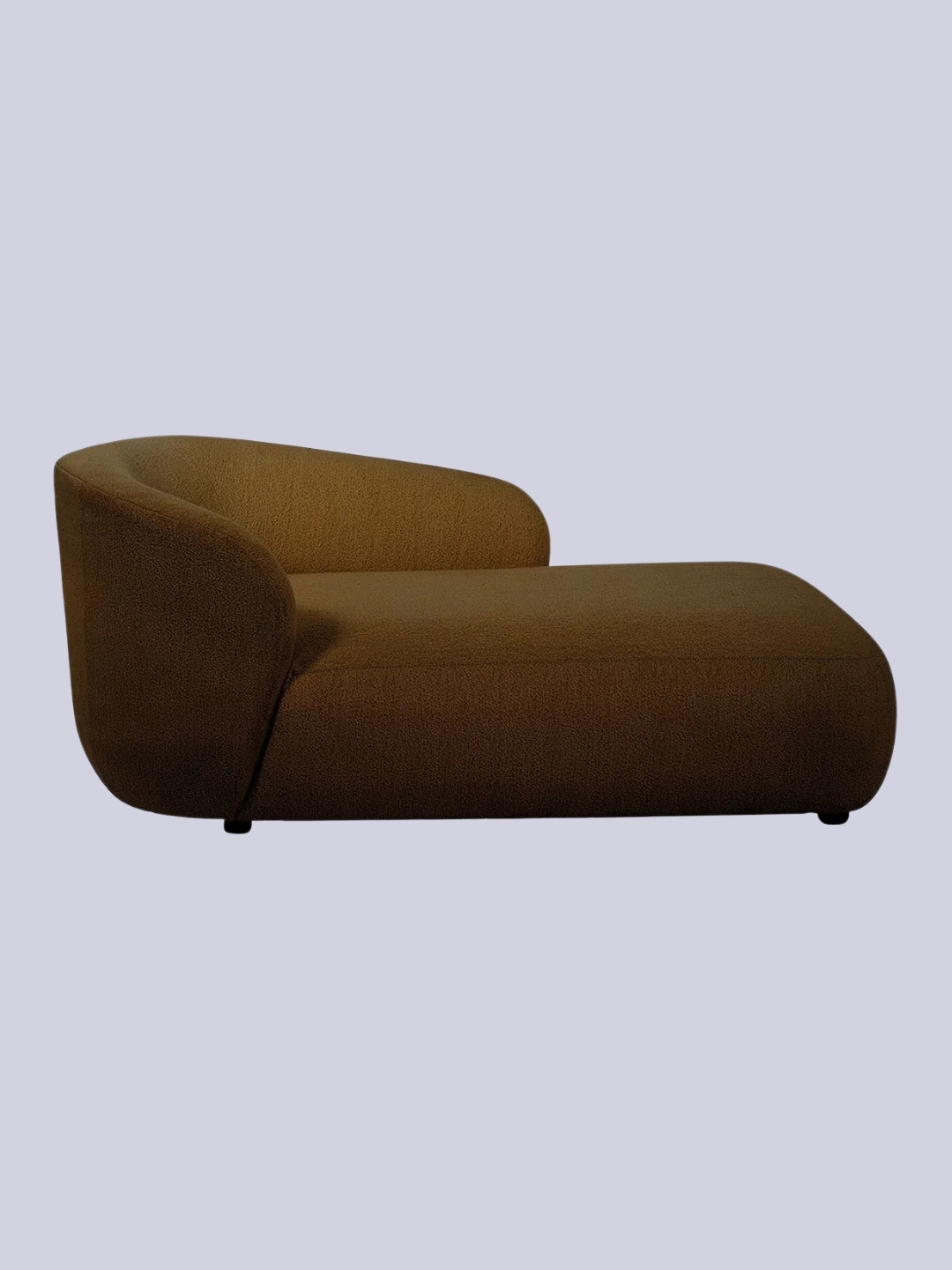 Blanc d'Ivoire, Lisette Marbled Velvet Chaise Lounge - Tobacco