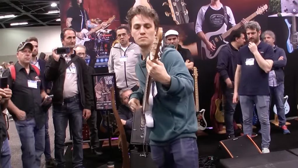 Matteo Mancuso at NAMM 2023