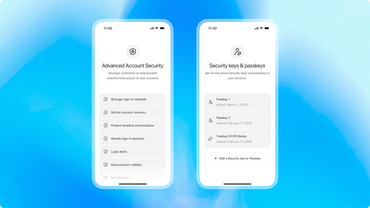 OpenAI is making ChatGPT accounts much more secure – including some literal physical security keys