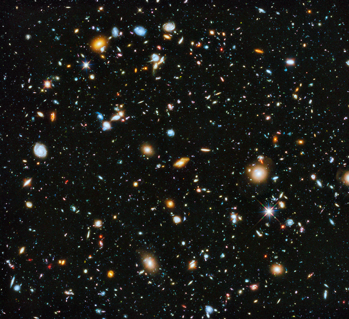 Where are they? It’s a big question and a big universe. Astronomers using NASA’s Hubble Space Telescope have assembled this Hubble Ultra Deep Field 2014 picture.