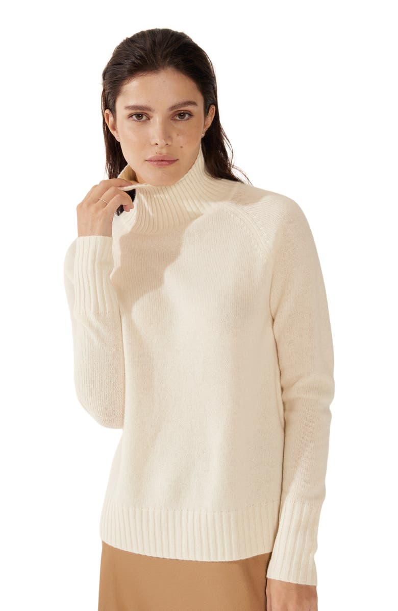 Emma Cashmere Relaxed Turtleneck Sweater