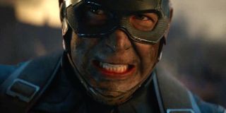 Captain America in Avengers: Endgame fighting Thanos