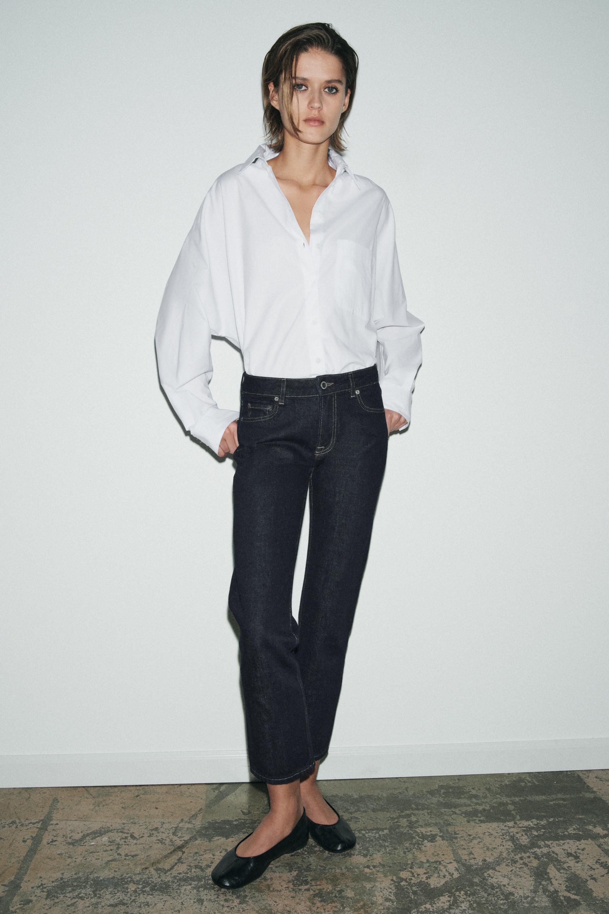 Zw Collection Cigarette Mid-Waist Jeans