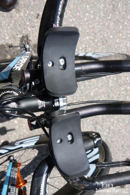 Ritchey's arm pads offer convenient access to the Allen bolts for quick adjustment