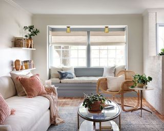 mediterranean inspired living room designed by joanna gaines on fixer upper
