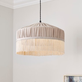 Alessia Velvet Pleated Lamp Shade