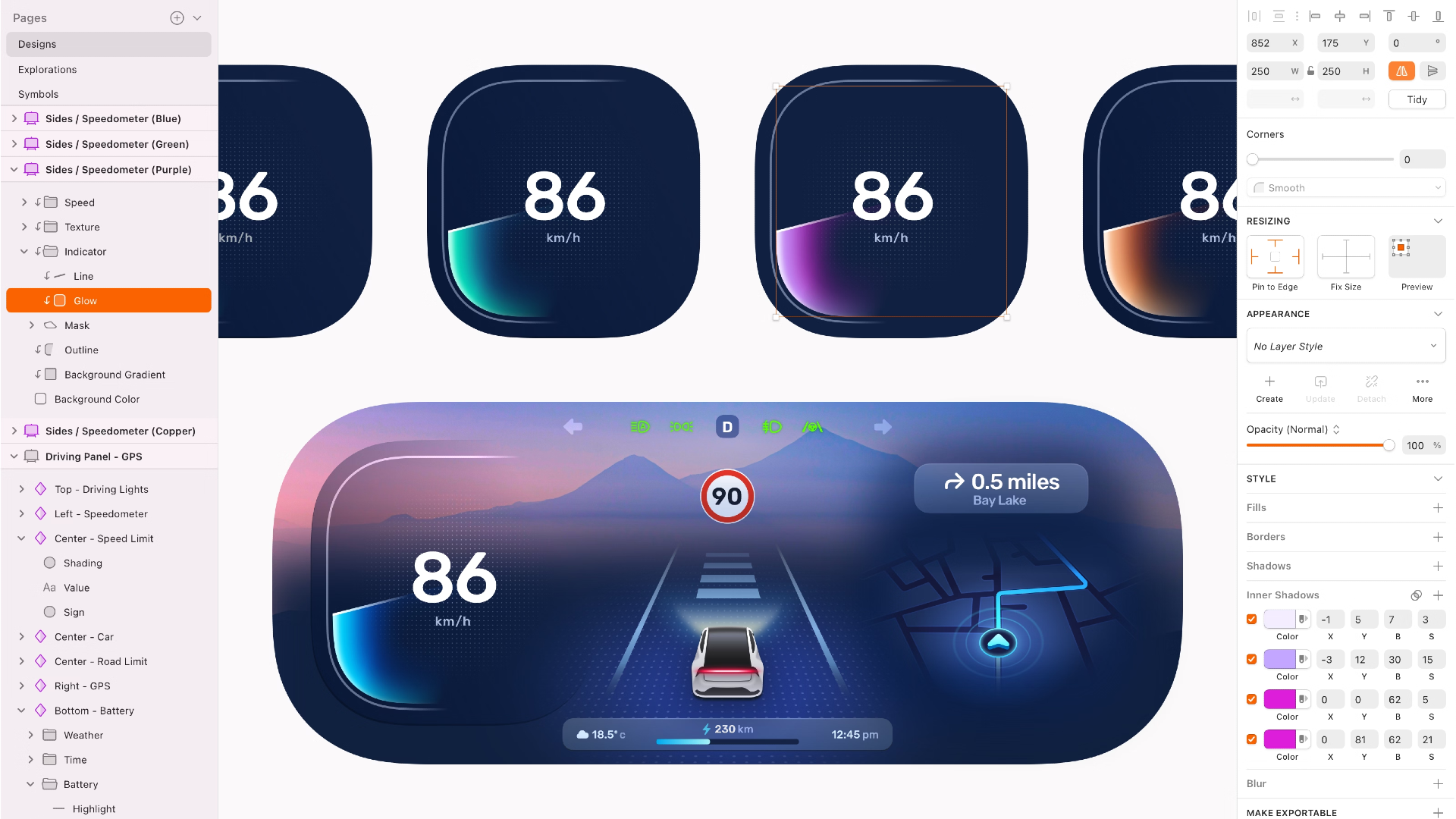 A screenshot from Sketch, one of the best Illustrator alternatives