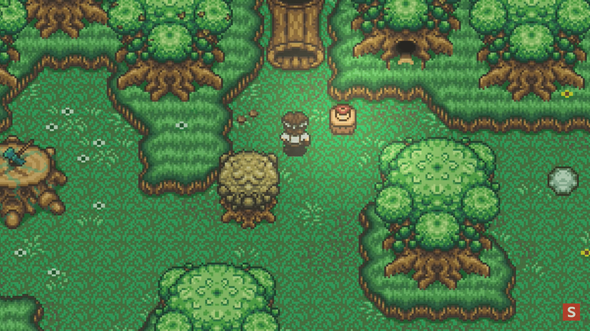 I love the look of this Zelda-inspired pixel art game