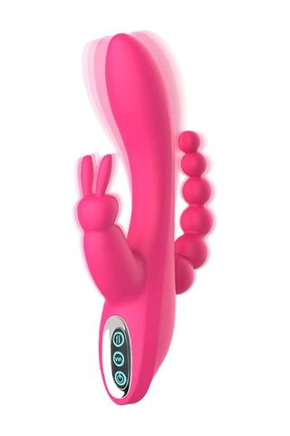 rabbit vibrator with anal bead attachment