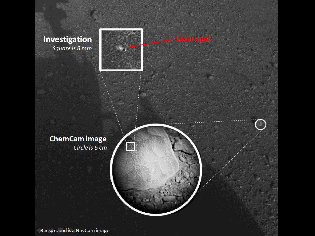 mars rover curiosity laser chemcam test