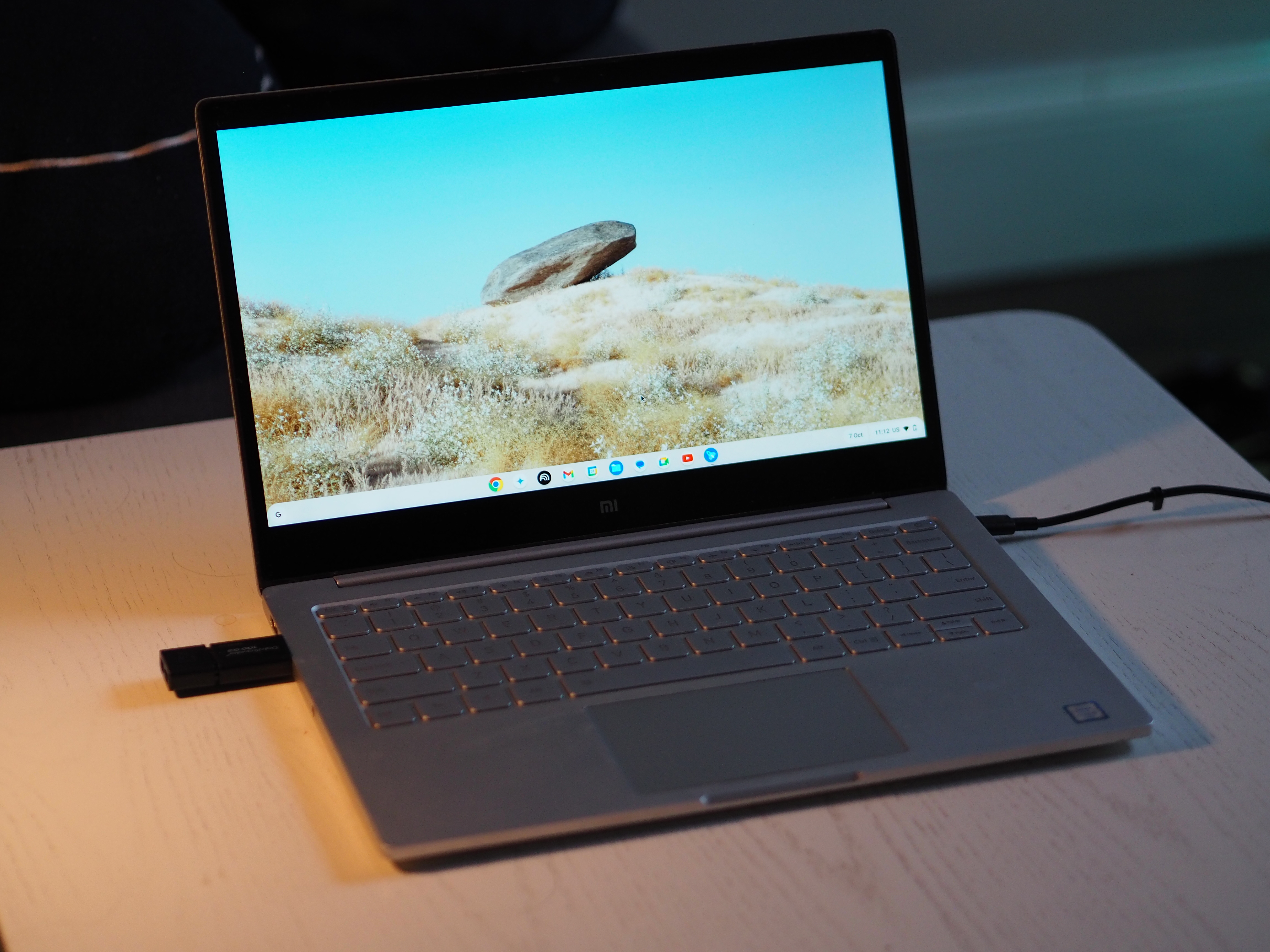 لقطة شاشة توضح عملية تحويل الكمبيوتر المحمول إلى جهاز Chromebook