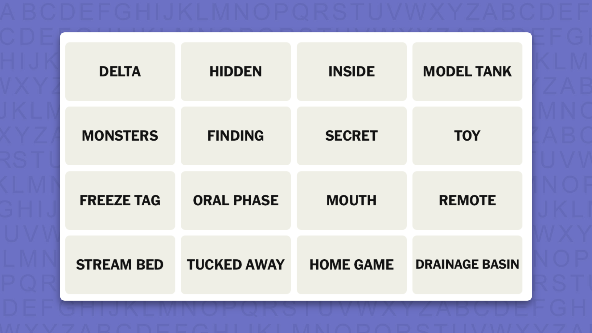 Pistas de NYT Connections para la partida 1206 sobre un fondo morado