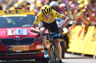 Chris Froome put the hammer down on the first mountain stage