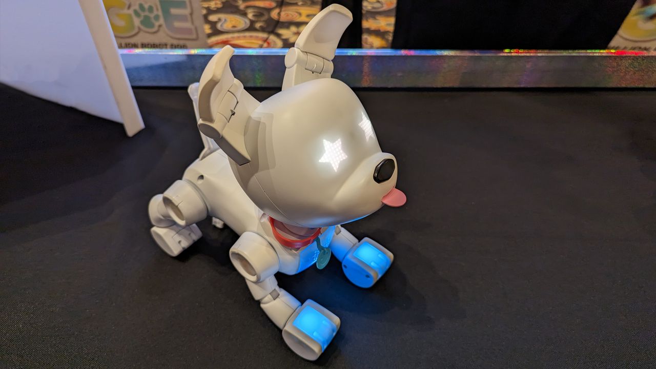 WowWee Dog-E robot dog toy at Showstoppers, CES 2023
