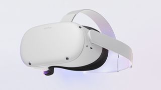 The Meta Quest 2 VR headset. 