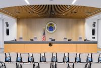 FCC meeting room, empty