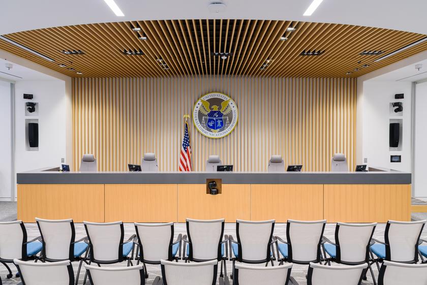 FCC meeting room, empty