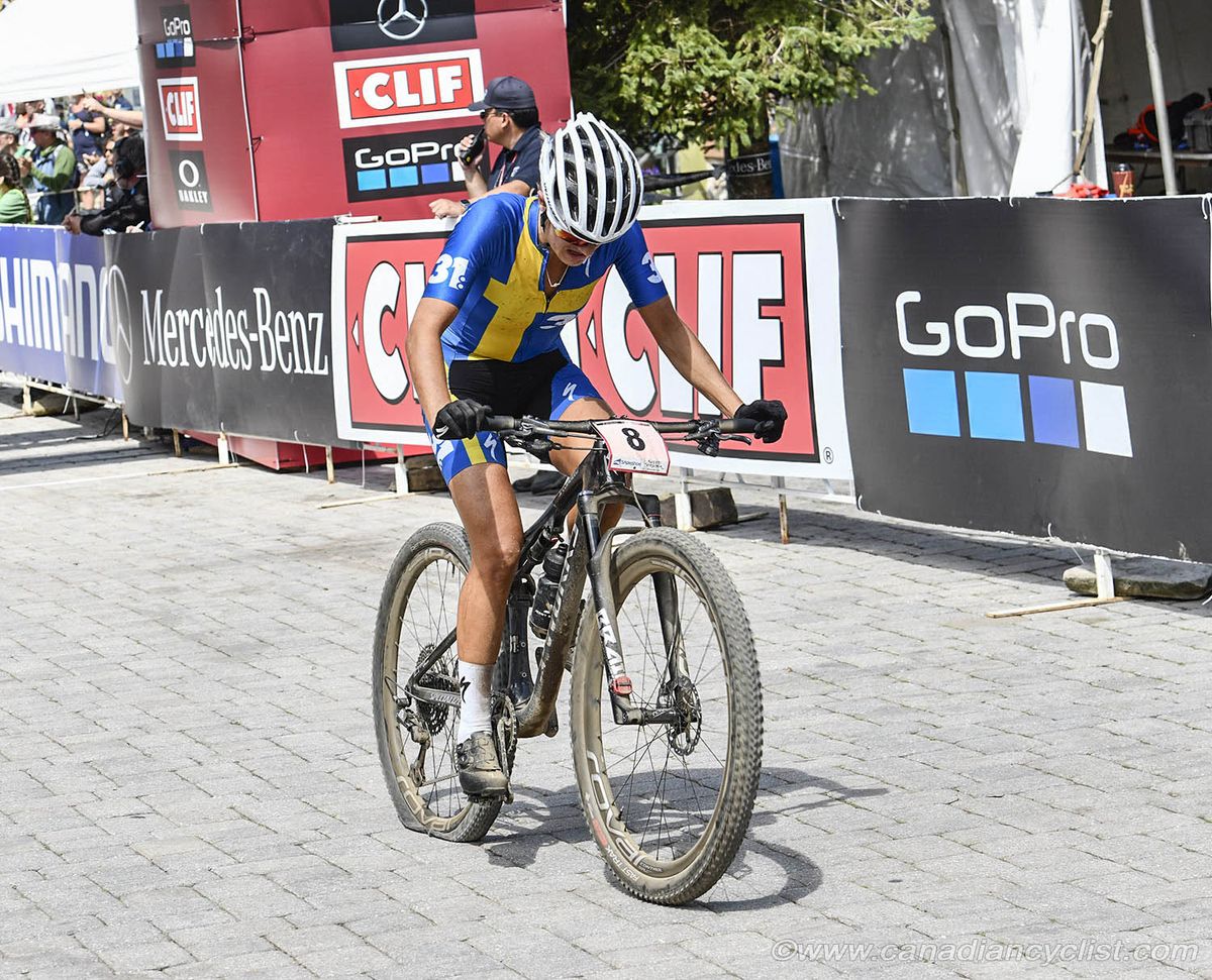 Jenny Rissveds (Swe) Team 31 with a flat