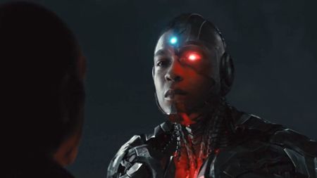Cyborg talking to his father in Zack Snyder's Justice League