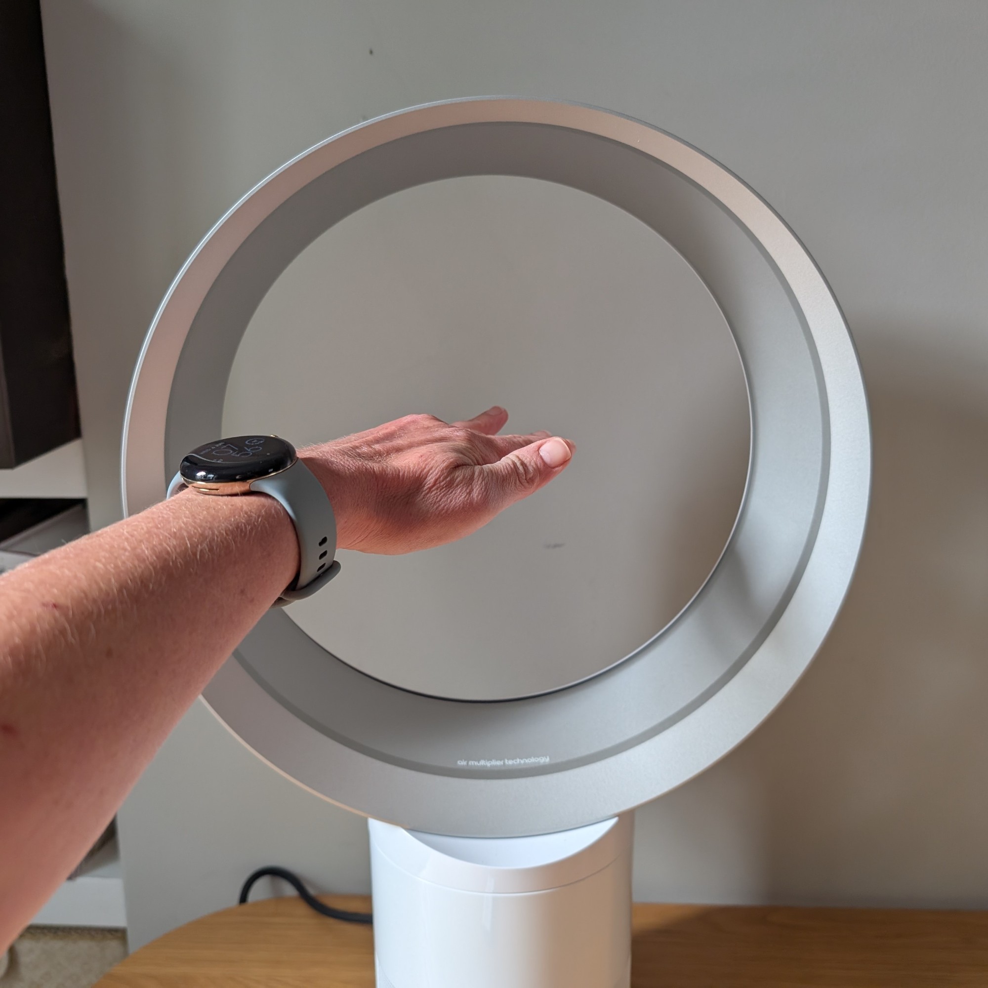 Dyson Cool CF1 fan during home testing