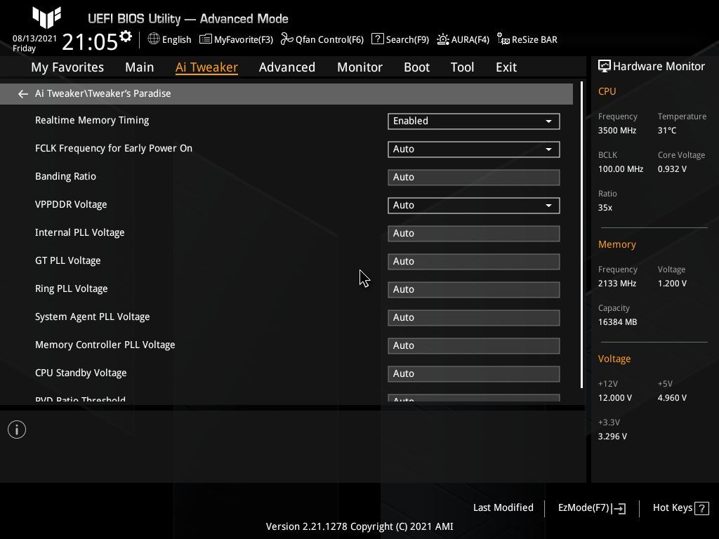 Asus TUF Gaming Z590-Plus WIFI