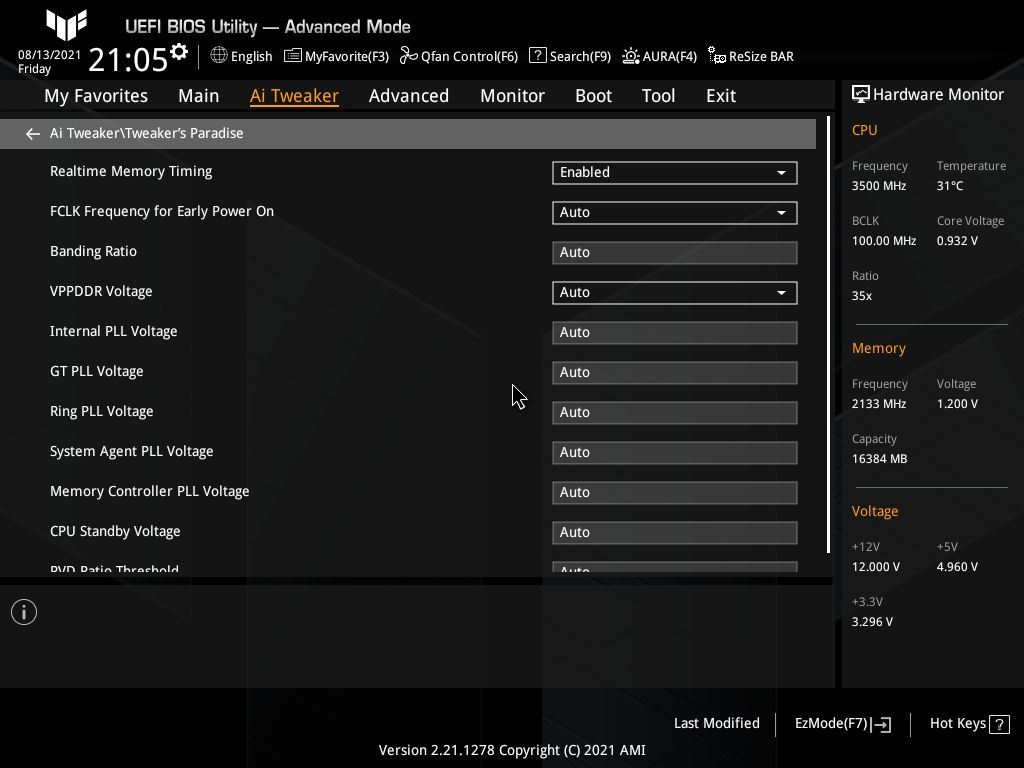 Asus TUF Gaming Z590-Plus WIFI