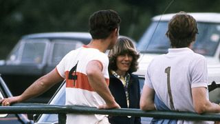 a photo of prince charles and camilla parker bowles at the Polo in 1972