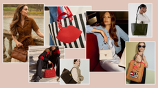 series of shots from handbag brands