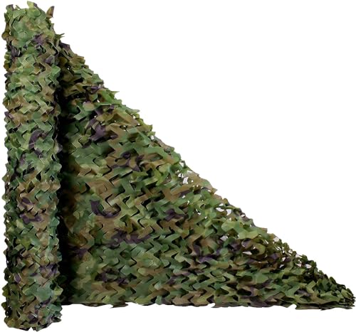 Fousam Camo Netting, Camouflage Net for Hunting, Shooting, Military Theme Party Decoration, Sunshade, Car Cover, Army Surplus, Ground Blind