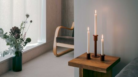 Wästberg Holocene Candleholder by David Chipperfield in living room setting