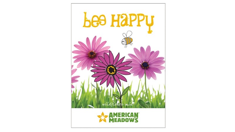 American Meadows Be Happy pre-filled seed packets