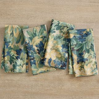Lush Botanical Cotton/Linen Napkins - Set of 4