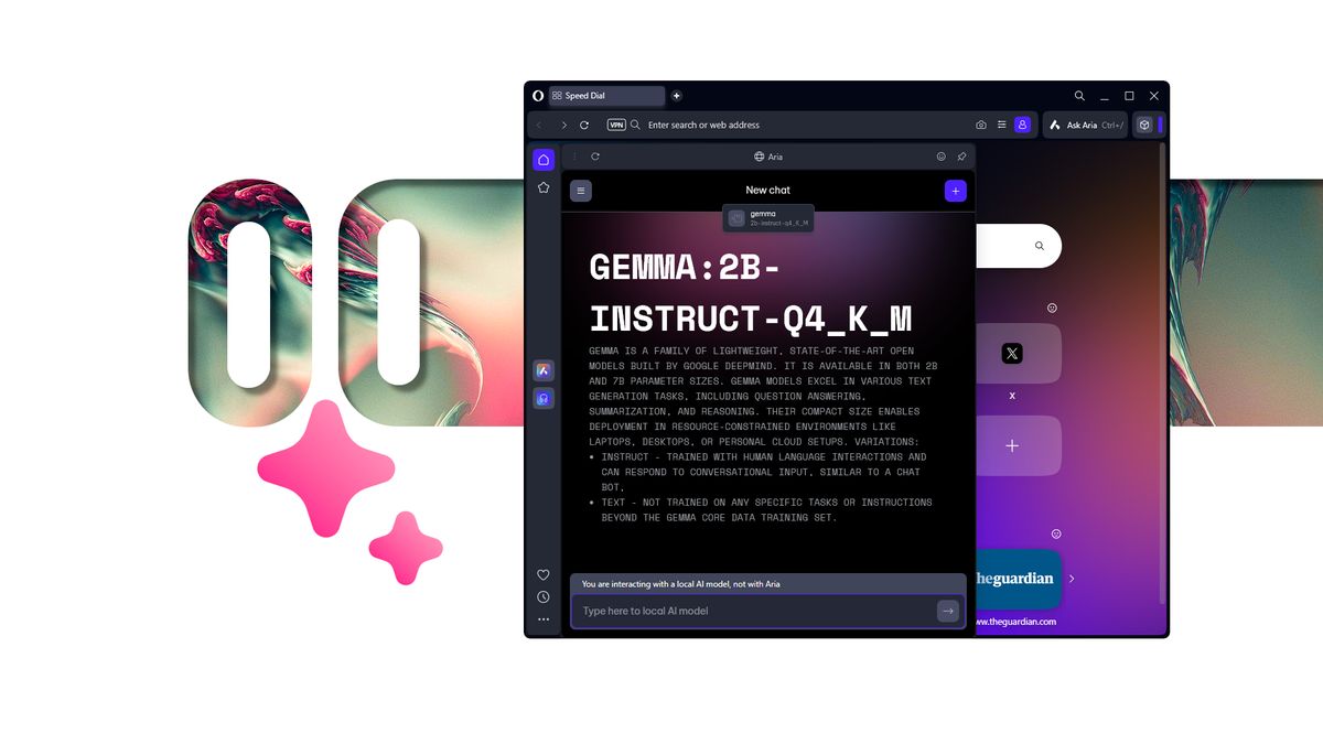 Opera One browser adds local LLM features