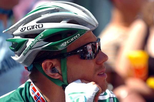 Thor Hushovd (Cr&eacute;dit Agricole) thinks of stage victory.