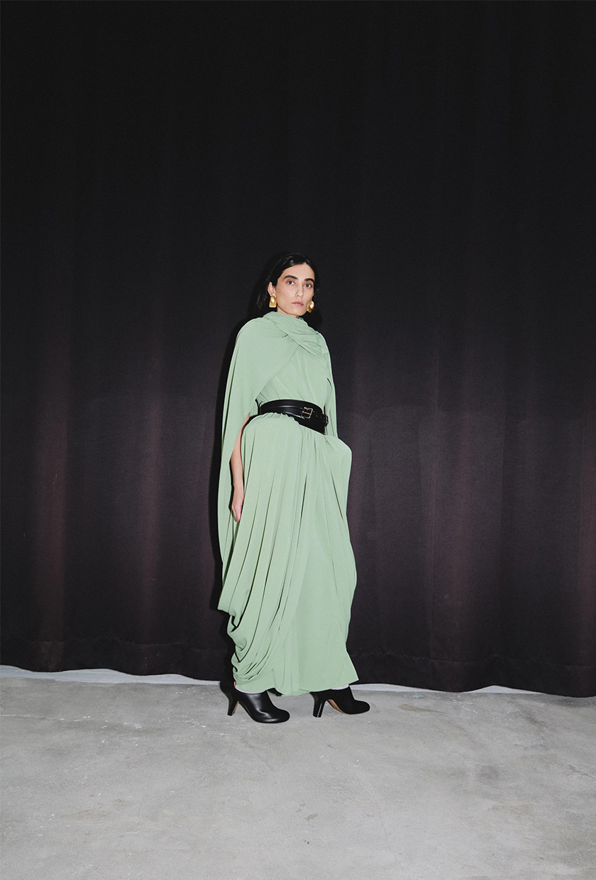 Golshaah, Wrapped Draped Dress