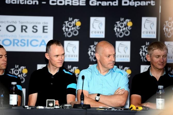 Chris Froome and Dave Brailsford (Team Sky)