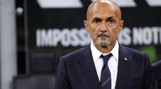 Italy manager Luciano Spalletti looks on prior to the UEFA EURO 2024 European qualifier match between Italy and Ukraine at Stadio San Siro on September 12, 2023 in Milan, Italy.