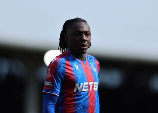 Eberechi Eze of Crystal Palace looks on during the FA Cup quarter-final against Fulham, March 2025