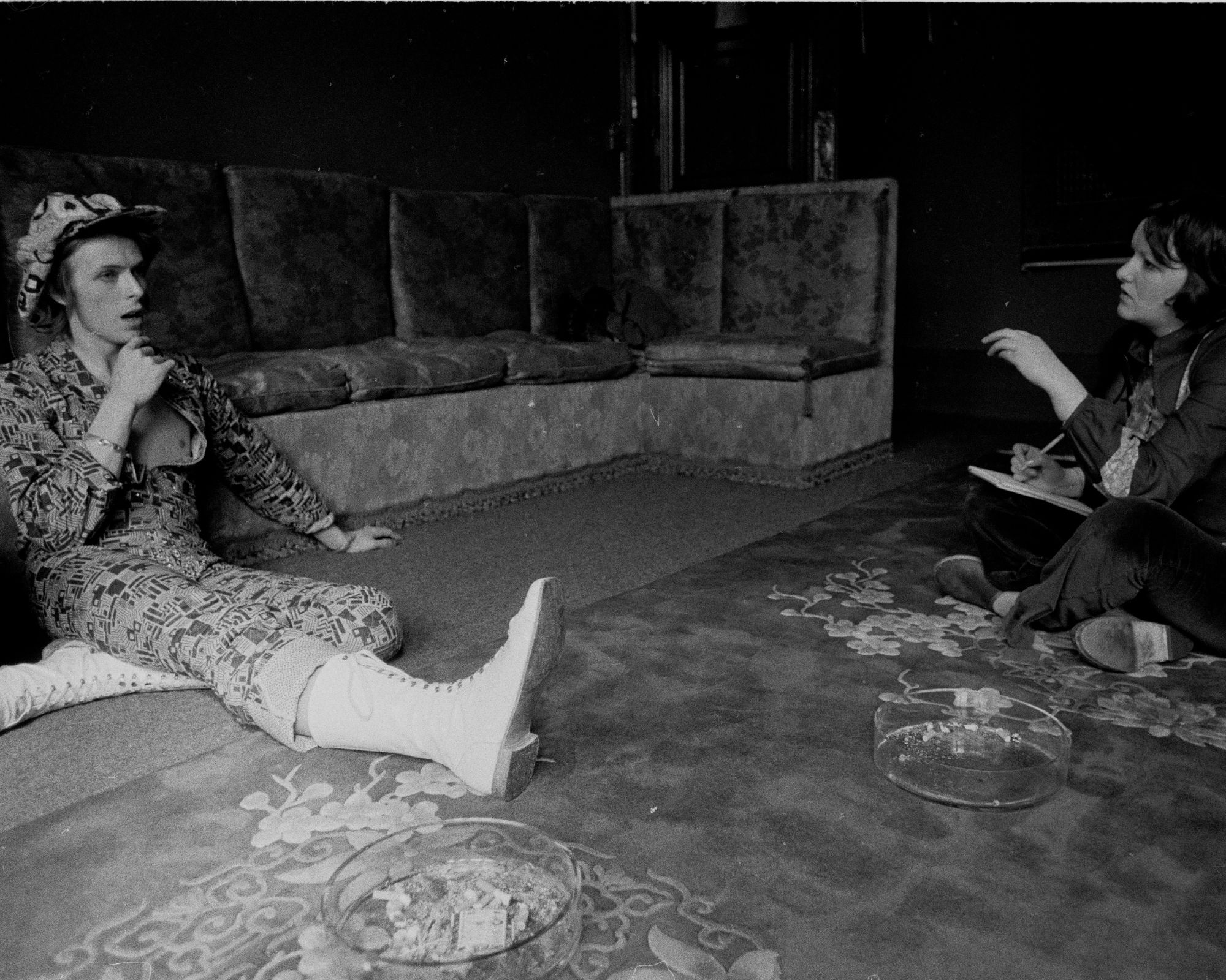 david bowie's living room in the '70s