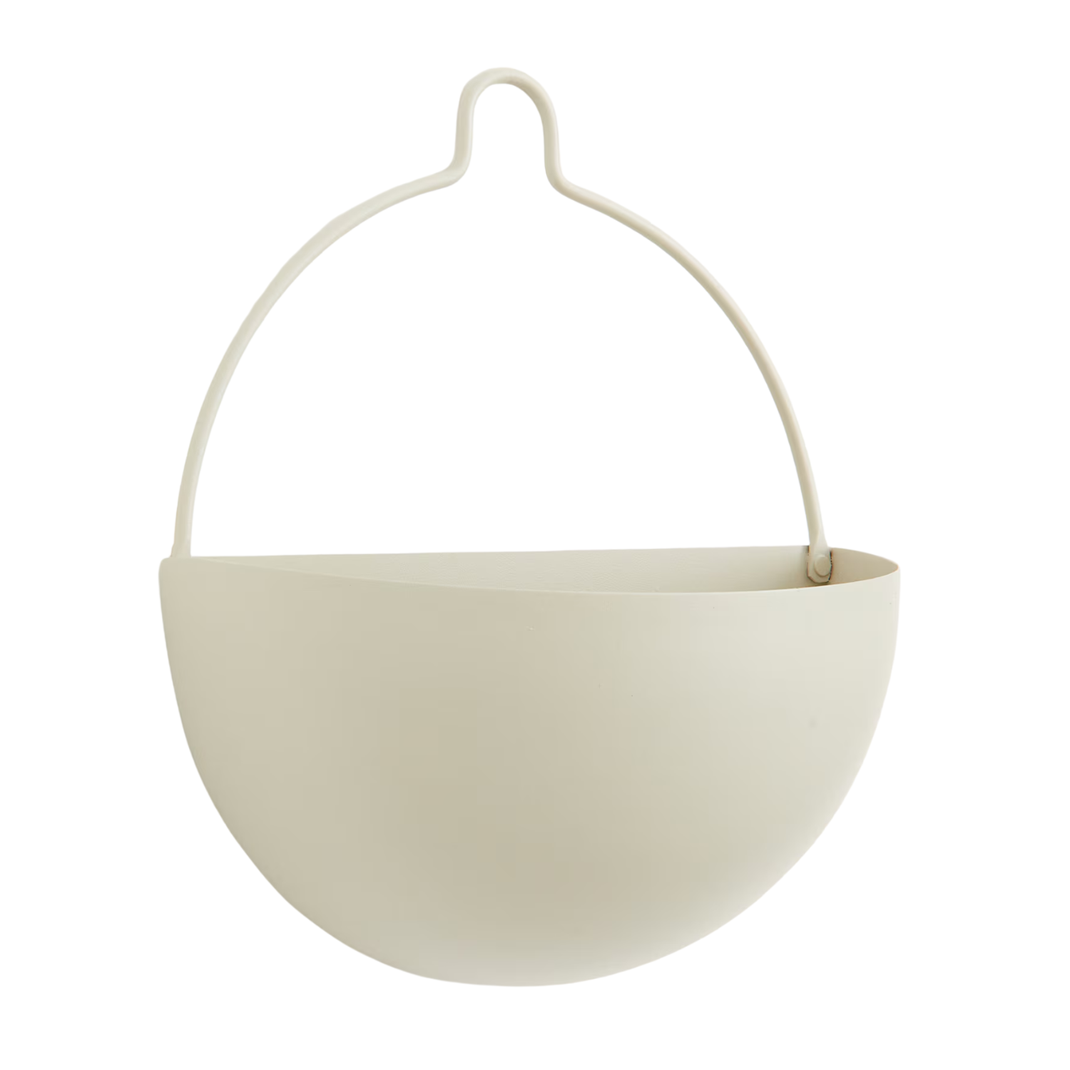 A white metal wall plant pot from H&M