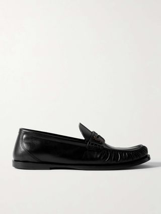 Le Loafer Glossed-Leather Loafers