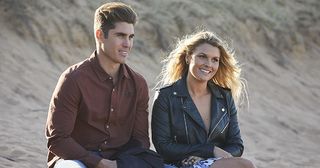 Ziggy Astoni and Jarrod at the proposal in Home and Away.