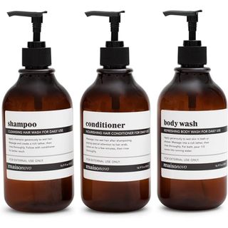 MaisoNovo Refillable Shampoo and Conditioner Bottles